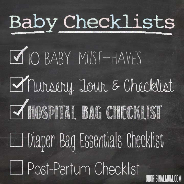 Hospital Bag Checklist