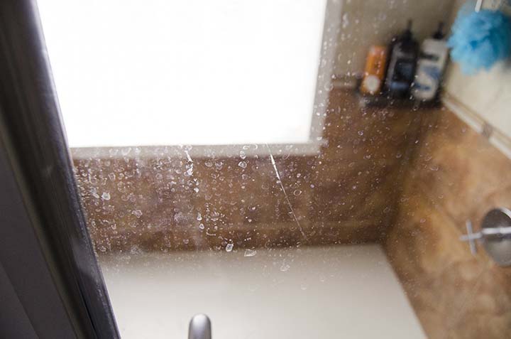 A RainX shower door cleaner that'll make your glass so clean, you