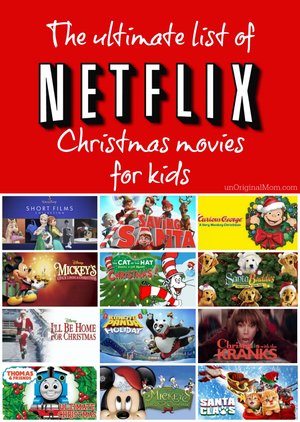 Netflix Christmas Movies For Kids UnOriginal Mom