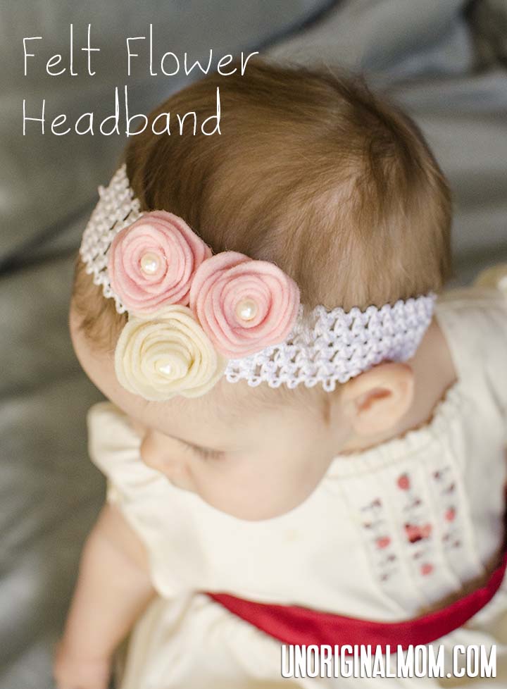Felt Flower Headband with Template - unOriginal Mom