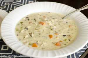 Easy Chicken and Wild Rice Soup - unOriginal Mom