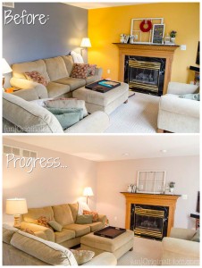 Living Room Makeover, Step 1 - Paint! - unOriginal Mom