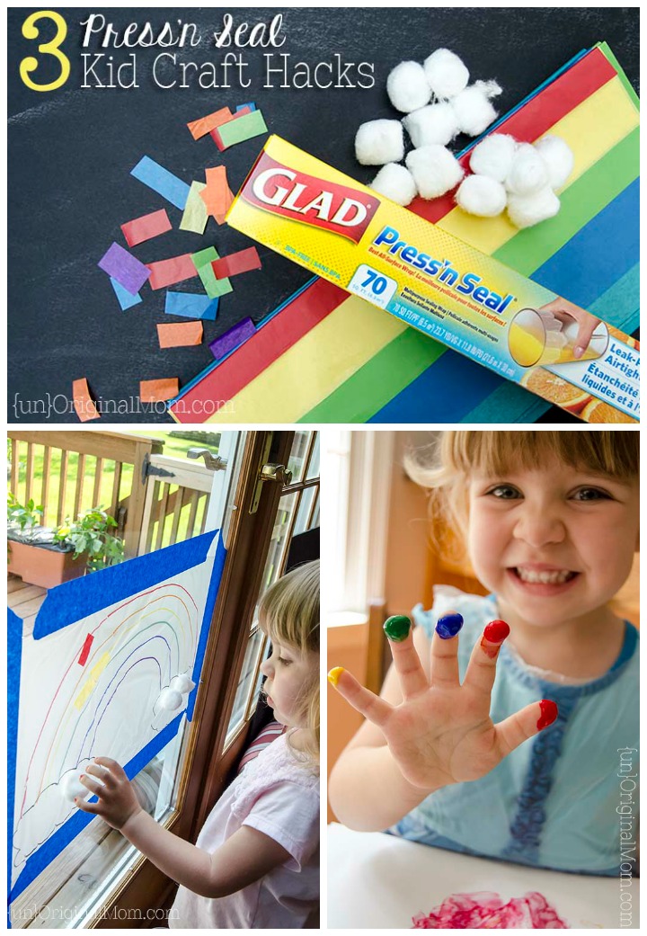 A Glitter-Filled, Mess-Free Kids Craft with Glad Press'n Seal - Design  Improvised