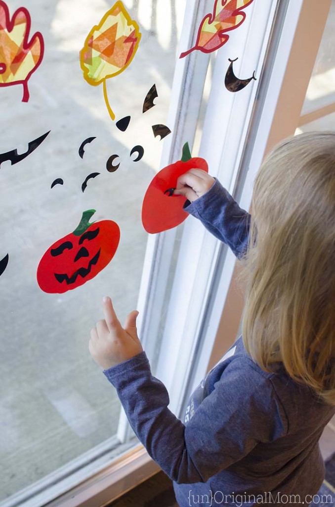 Window Cling Jack O'Lanterns with your Silhouette - unOriginal Mom