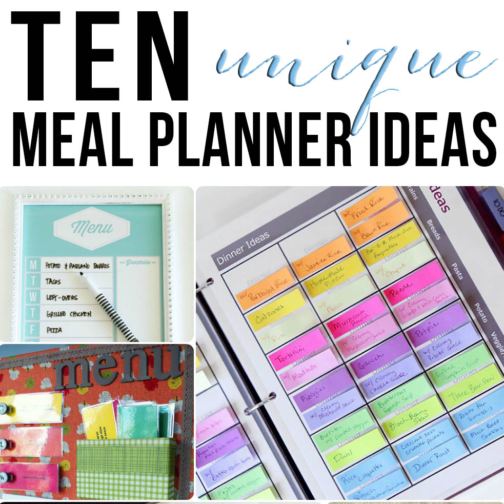 10 Unique Meal Planner Ideas - unOriginal Mom