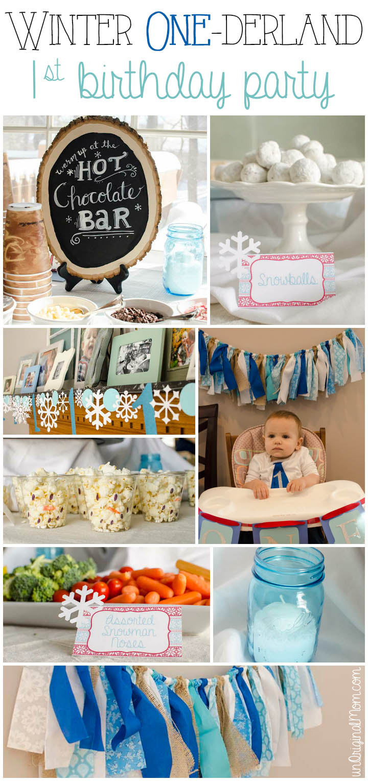 Winter ONEderland First Birthday Party UnOriginal Mom