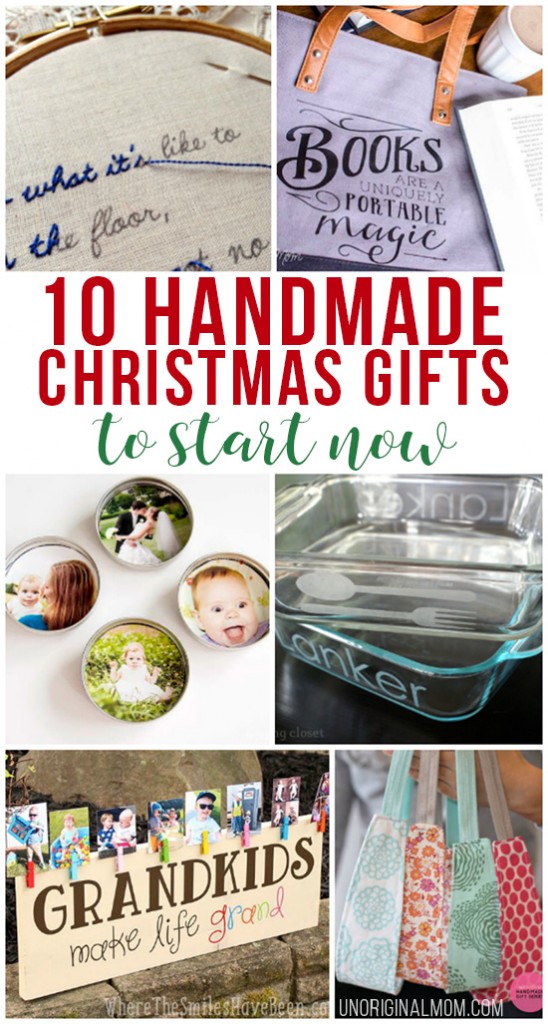 10 Handmade Christmas Gifts to Start Now - unOriginal Mom