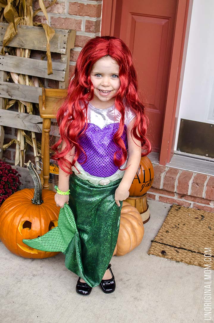 DIY Little Mermaid and Flounder Costumes - unOriginal Mom
