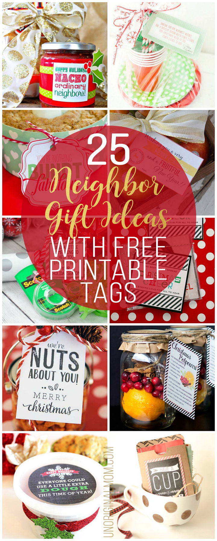 Cute, Easy Neighbor Christmas Gifts {Printable Tags!} - It's Always Autumn