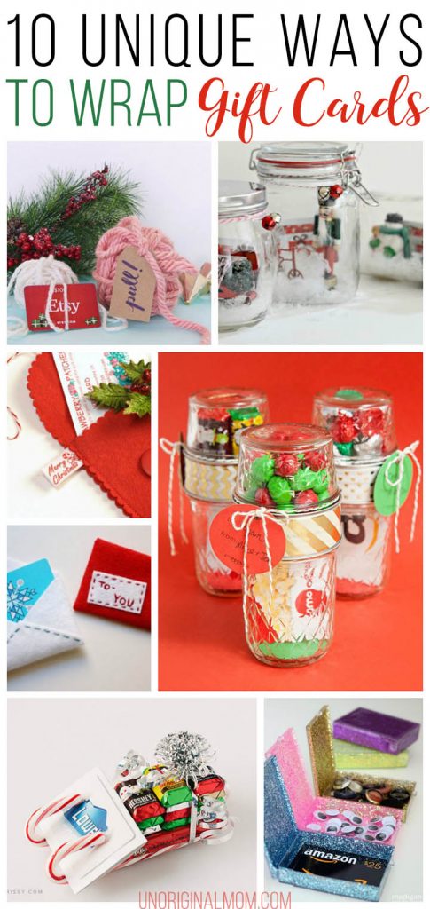 10 Unique Gift Card Wrapping Ideas - unOriginal Mom