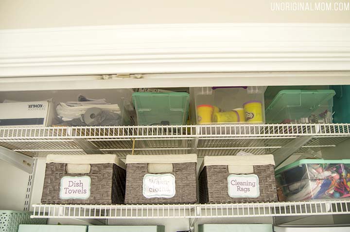 Multi-Purpose Laundry Closet Organization Solutions - unOriginal Mom