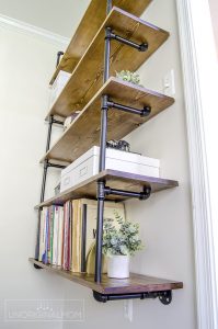 ORC #3 - Industrial Farmhouse Pipe Shelves - unOriginal Mom