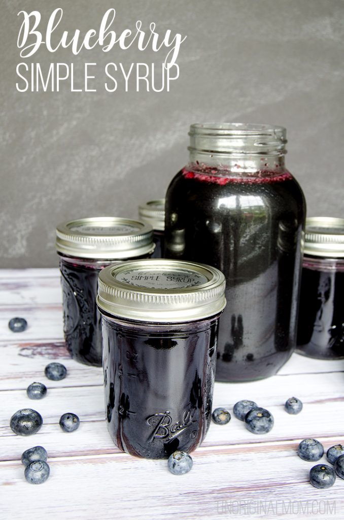 Blueberry Simple Syrup - Recipe and Drink Ideas - unOriginal Mom