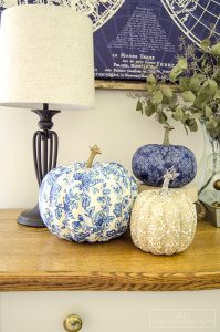 DIY Fabric Covered Pumpkins - unOriginal Mom