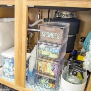 Under the Sink Organization: Before and After!