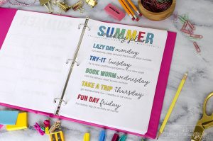 Printable Summer Planner + Free Summer Calendar - unOriginal Mom