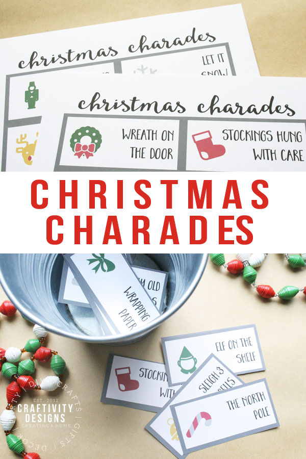 Free Printable Christmas Charades - unOriginal Mom