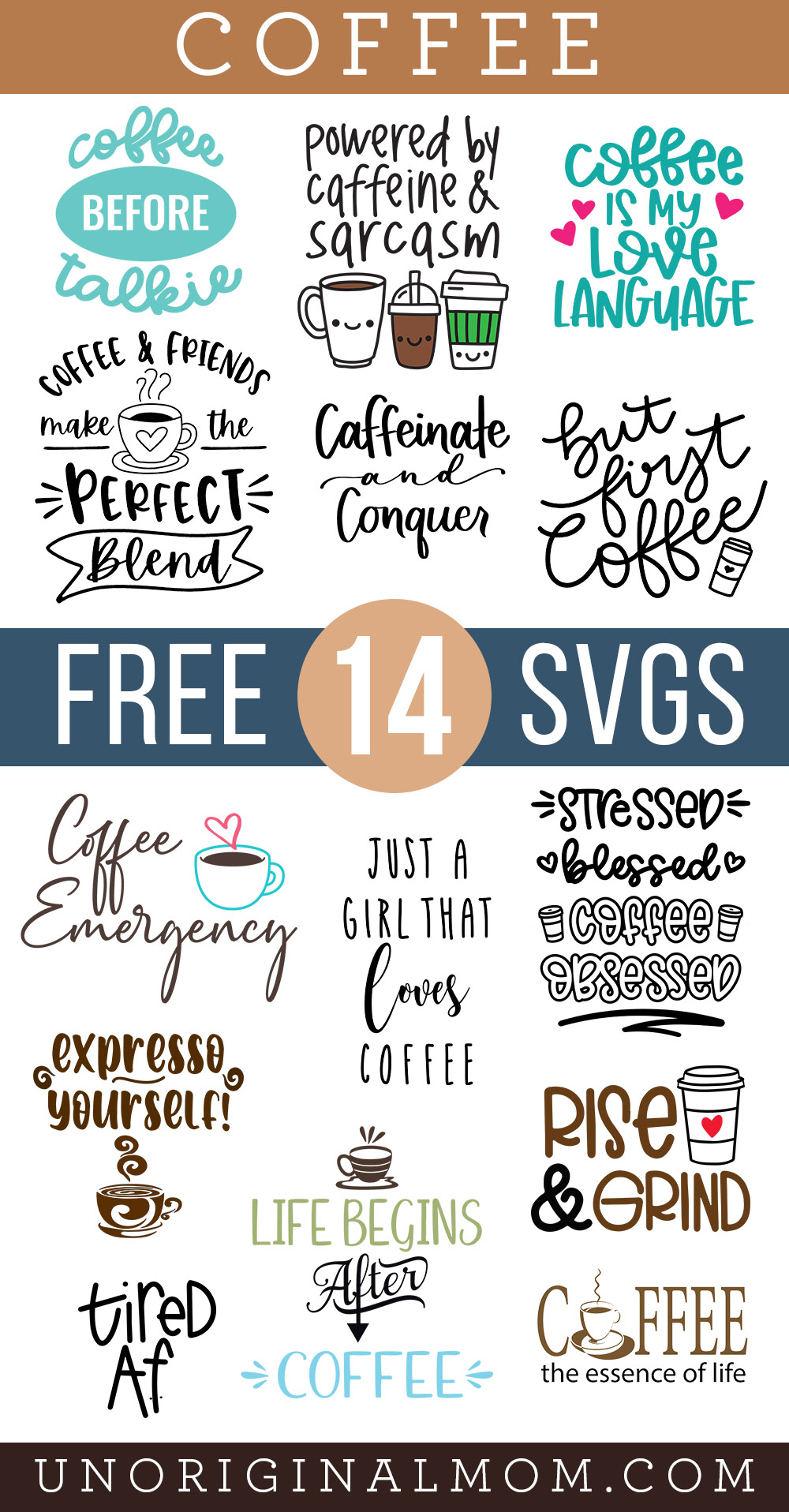 Download Free Coffee Svgs Coffee Friends Make The Perfect Blend Unoriginal Mom