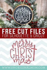 Free Ornament SVGs - Merry Christ-mas Cut File - unOriginal Mom
