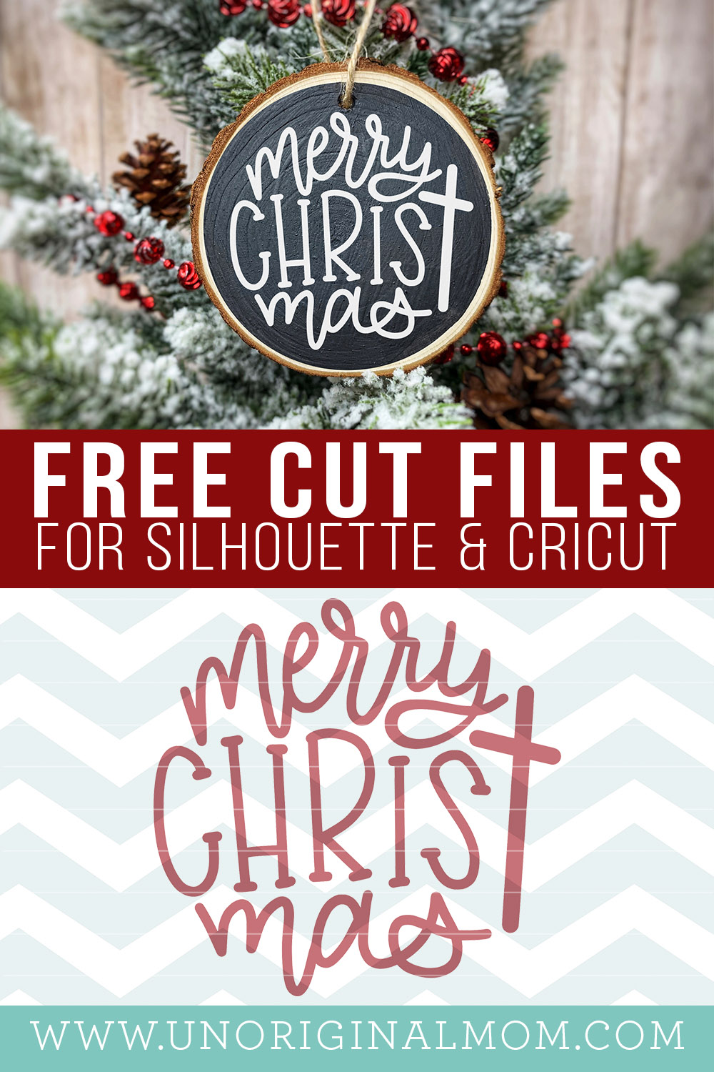 Free Ornament Svgs Merry Christ Mas Cut File Unoriginal Mom