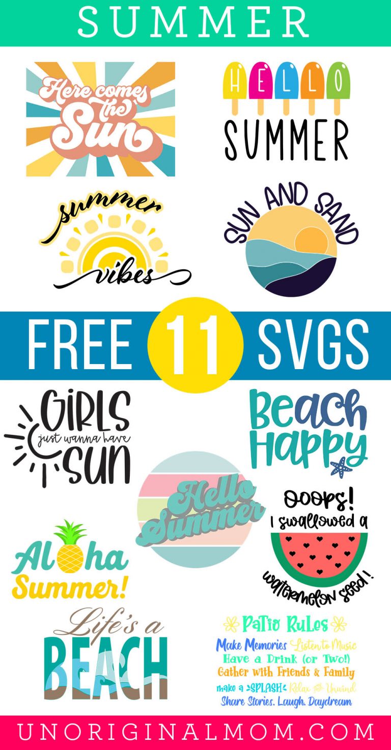 Free Summer SVGs - Here Comes the Sun - unOriginal Mom