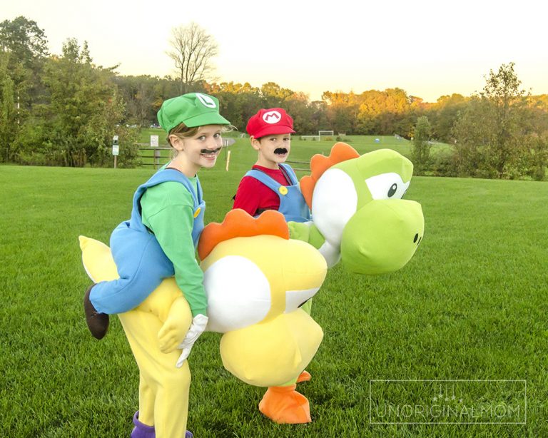 DIY Family Mario Halloween Costumes - unOriginal Mom